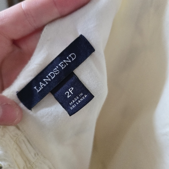 Lands End Cotton Floral Knee-Length Sundress with Pockets - Picture 11 of 12